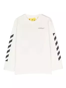 Свитер с логотипом Off-White Kids, белый