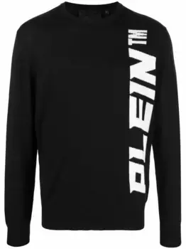 Свитер с логотипом Philipp Plein, черный