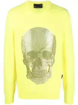 Свитер с логотипом Philipp Plein, желтый