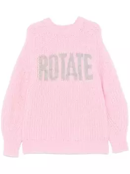 Свитер с логотипом ROTATE BIRGER CHRISTENSEN, розовый