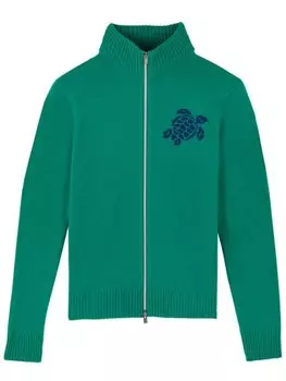 Свитер с логотипом Vilebrequin, зеленый