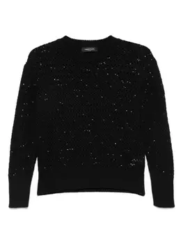 Свитер с люрексом Fabiana Filippi, синий