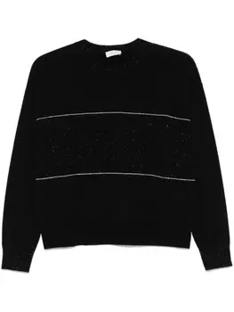 Свитер с люрексом Peserico, черный