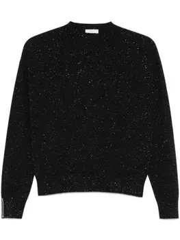 Свитер с люрексом Peserico, черный