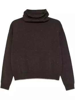 Свитер с люрексом Peserico, коричневый