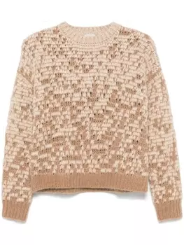 Свитер с люрексом Peserico, нейтральный цвет