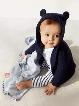 Свитер с медведем браннан Gap, синий