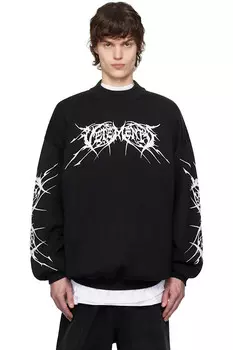 Свитер с металлическими логотипами Vetements, мультиколор