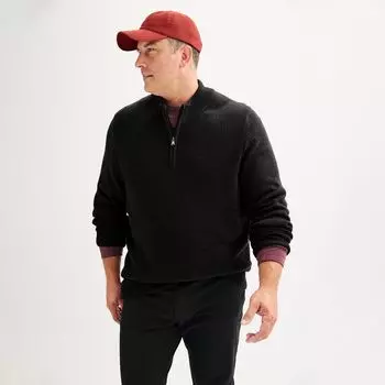 Свитер с молнией в четверть размера Big & Tall Sonoma Goods For Life