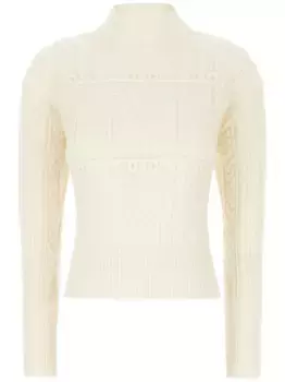 Свитер с монограммой MAX MARA, белый