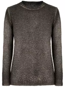 Свитер с начесом Avant Toi, коричневый