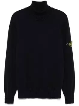 Свитер с нашивкой Compass Stone Island, синий