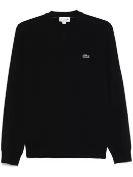 Свитер с нашивкой Lacoste, черный