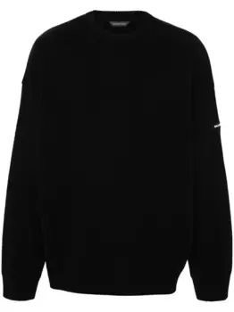 Свитер с нашивкой-логотипом BALENCIAGA, черный