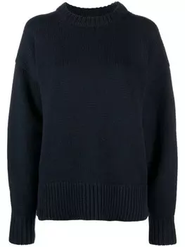 Свитер с объемными рукавами The Row, синий
