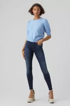 Свитер с объемными рукавами Vero Moda, синий