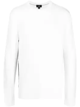 Свитер с отделкой в полоску Dunhill, белый