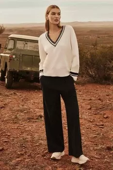 Свитер с отделкой в виде кали Forever New, белый