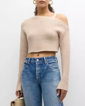 Свитер с открытыми плечами Agnes SER.O.YA, цвет Oxford