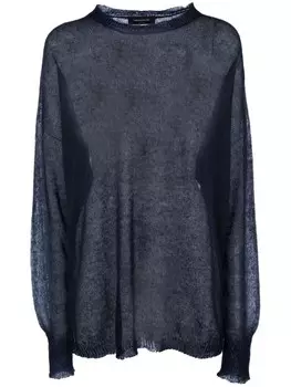 Свитер с открытыми плечами Fabiana Filippi, синий