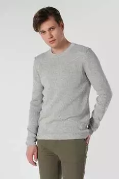 Свитер с овальным вырезом Colin'S, серый