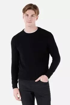 Свитер с овальным вырезом Colin'S, черный