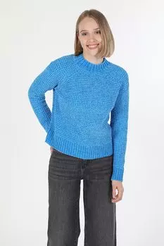 Свитер с овальным вырезом и узором «восьмерка» Colin'S, синий