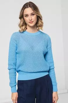 Свитер с овальным вырезом и заниженными рукавами United Colors Of Benetton, лавандовый