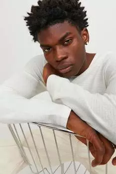 Свитер с овальным вырезом Jack & Jones, белый