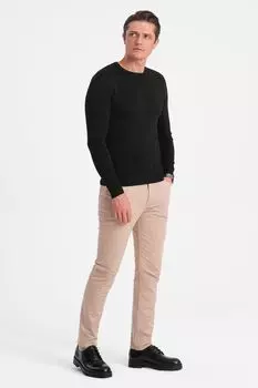 Свитер с овальным вырезом Ombre, черный