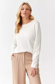 Свитер с овальным вырезом Tatuum, белый