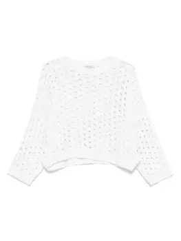 Свитер с пайетками Antonelli, белый