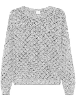 Свитер с пайетками Eleventy, серый
