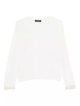 Свитер с пайетками Fabiana Filippi, белый