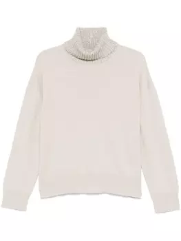 Свитер с пайетками Fabiana Filippi, нейтральный цвет