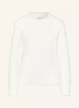 Свитер с пайетками Riani, белый