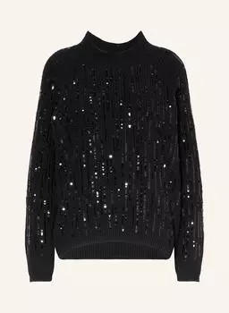 Свитер с пайетками Riani, черный
