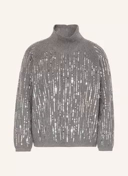 Свитер с пайетками Riani, серый
