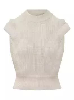 Свитер с подвернутыми рукавами IRO, белый