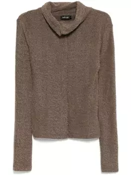 Свитер с подворотом Tout a coup, коричневый