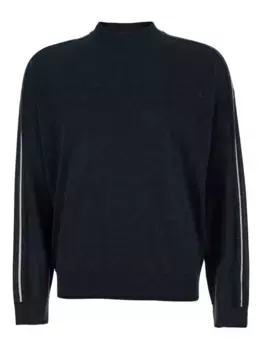 Свитер с полосками EMPORIO ARMANI, серый
