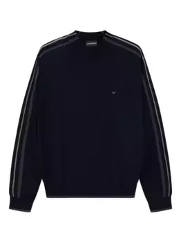 Свитер с полосками EMPORIO ARMANI, синий
