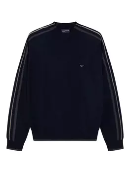 Свитер с полосками от Emporio Armani, синий