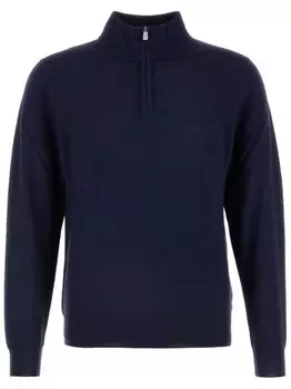 Свитер с полумолнией Fedeli, синий