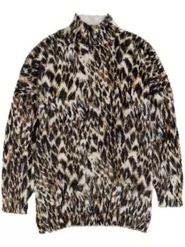 Свитер с принтом Bimba y Lola Plumancha, зеленый