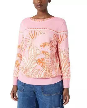 Свитер с принтом Sport 1A Uscita Fascino Marina Rinaldi, розовый