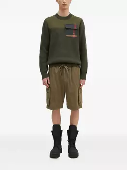 Свитер с ребристым карманом Baracuta x Barbour Miller, зеленый