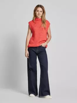 Свитер с ребристым воротником-стойкой Smith and Soul, розовый