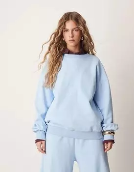 Свитер с рукавами-баллонами небесно-голубого цвета ASOS DESIGN