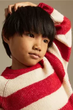 Свитер с рукавами реглан H&M, красный